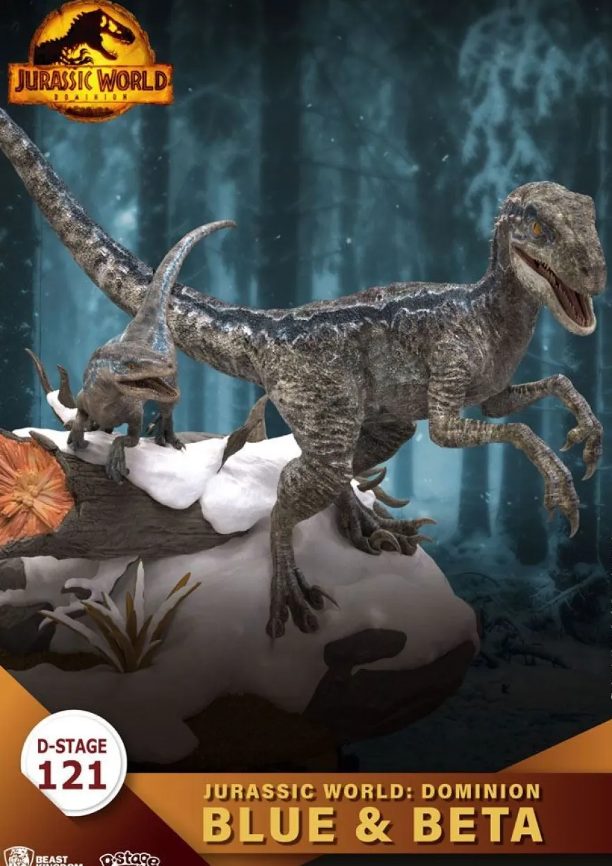 Jurassic World: Ein neues Zeitalter D-Stage Diorama Statue Blue & Beta
