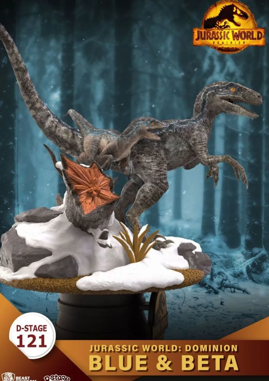 Jurassic World: Ein neues Zeitalter D-Stage Diorama Statue Blue & Beta
