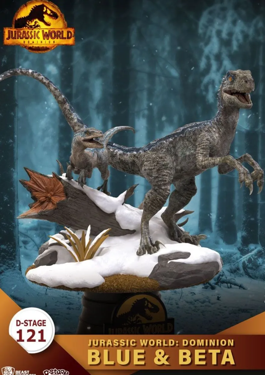Jurassic World: Ein neues Zeitalter D-Stage Diorama Statue Blue & Beta