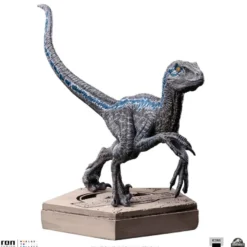 Jurassic World Icons Statue Velociraptor Blue