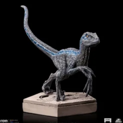 Jurassic World Icons Statue Velociraptor Blue