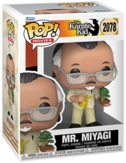 Karate Kid POP! Movies Vinyl Figur Mr. Miyagi w/BT 9 cm