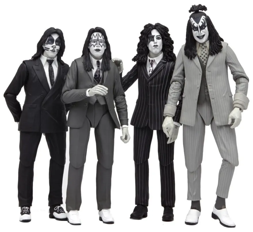 KISS Actionfiguren 4er-Pack Dressed to Kill Album Cover 18 cm
