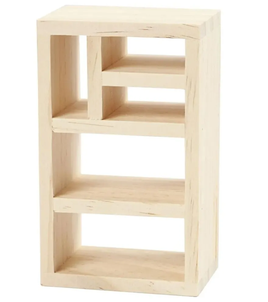 Kleines Regal aus Holz - 6 x 4 x 10 cm