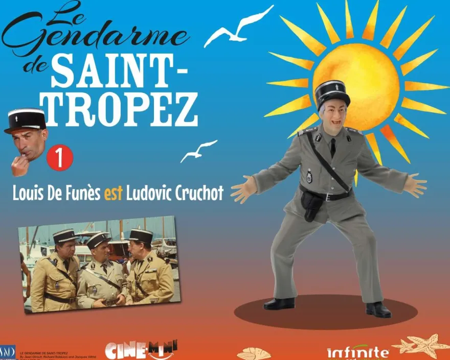 Le Gendarme De Saint-Tropez #1 Louis De Funes Est Ludovic Cruchot Cine-Mini PVC