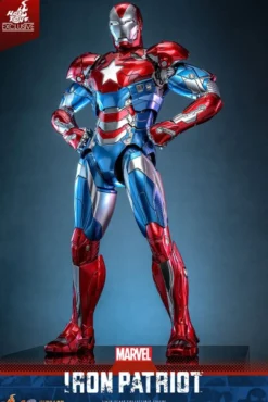 Marvel Comic Diecast Masterpiece Actionfigur 1/6 Iron Patriot Hot Toys Exclusive 32 cm