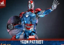 Marvel Comic Diecast Masterpiece Actionfigur 1/6 Iron Patriot Hot Toys Exclusive 32 cm