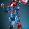 Marvel Comic Diecast Masterpiece Actionfigur 1/6 Iron Patriot Hot Toys Exclusive 32 cm
