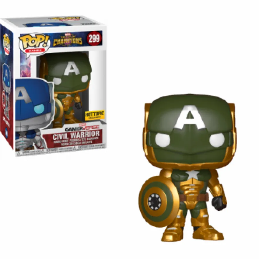 Marvel Contest of Champions Funko Pop! Vinylfigur Civil Warrior (Green) 299 Exclusive