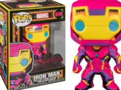 Marvel Funko Pop! Vinylfigur Black Light Iron Man 649 (Special Edition)