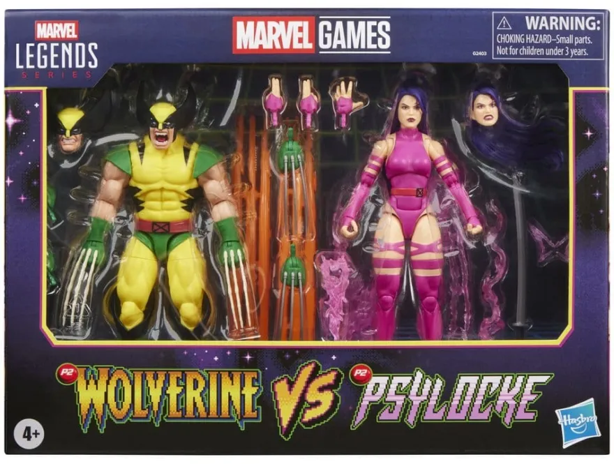 Marvel Games Marvel Legends Actionfiguren 2er-Pack Wolverine & Psylocke 15 cm