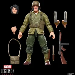 Marvel Legends Series Wolverine (WWII Logan) X-Men Comics Actionfigur 15 cm