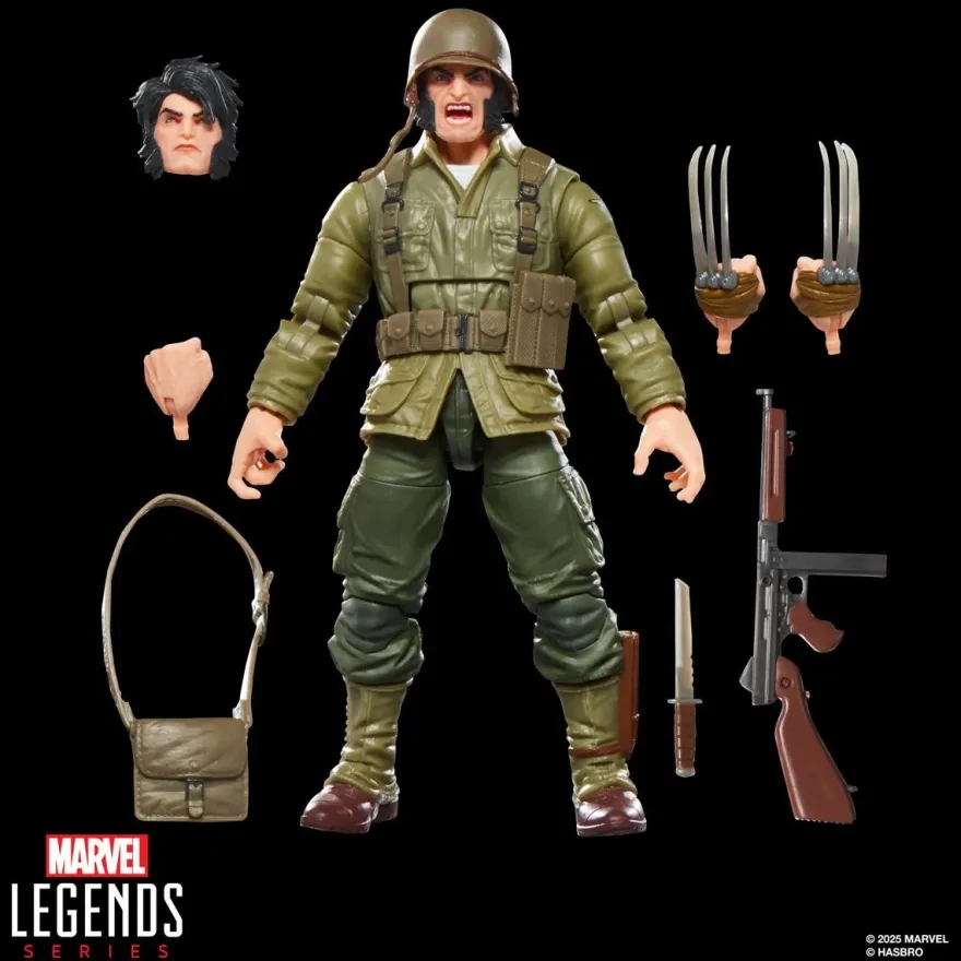 Marvel Legends Series Wolverine (WWII Logan) X-Men Comics Actionfigur 15 cm