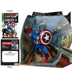 Marvel Wave 2 Captain America Captain America #100 1:10 Scale Posed Figure with Scene