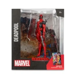 Marvel Wave 1 Deadpool The New Mutants #98 1:10 Scale Posed Figure with Scene