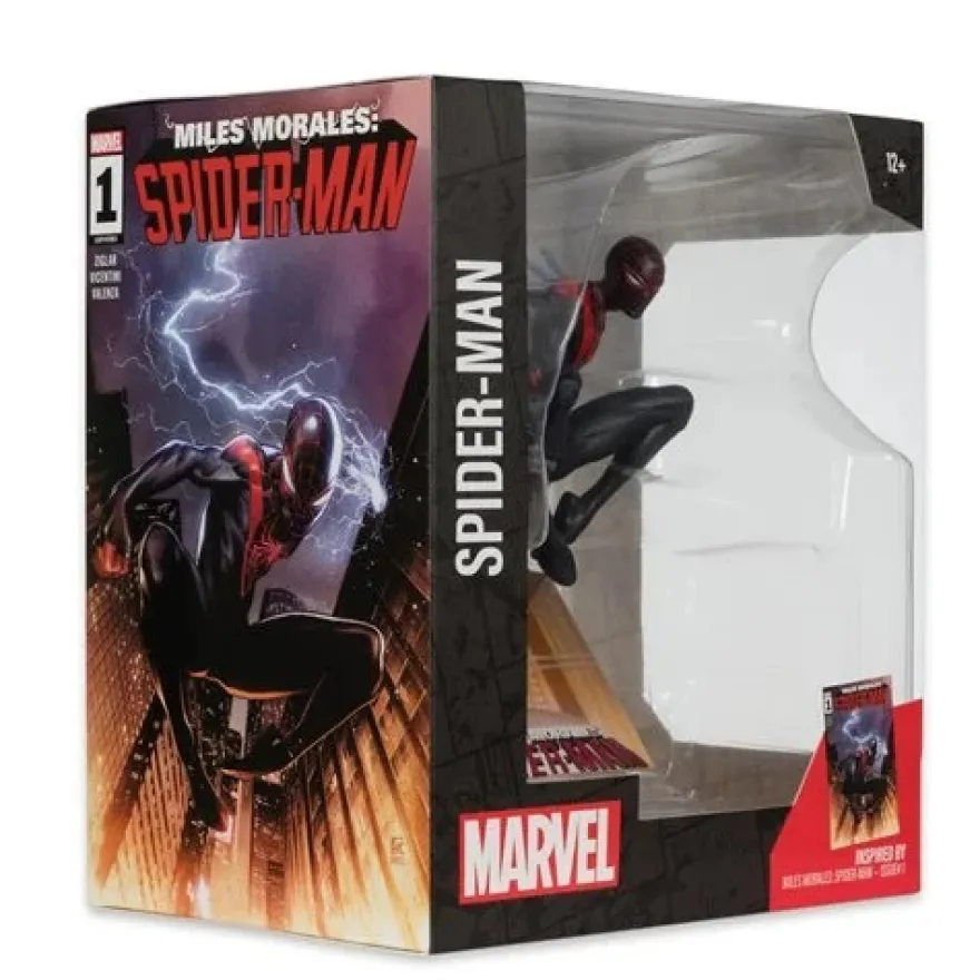 Marvel Wave 2 Spider-Man Miles Morales: Spider-Man #1 1:10 Scale Posed Figure with Scene