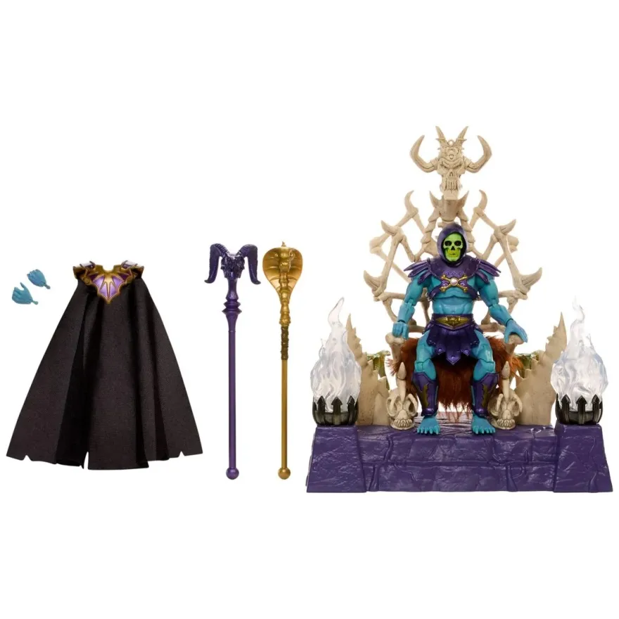 Masters of the Universe Masterverse Skeletor and Havoc Throne Actionfiguren-Set - Fan Channel Exclus
