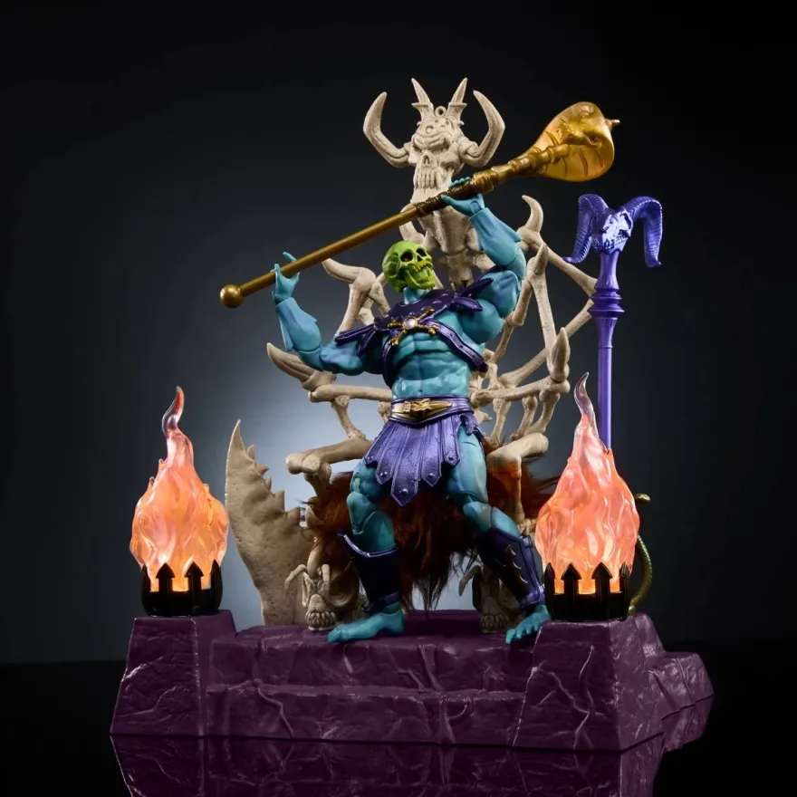 Masters of the Universe Masterverse Skeletor and Havoc Throne Actionfiguren-Set - Fan Channel Exclus