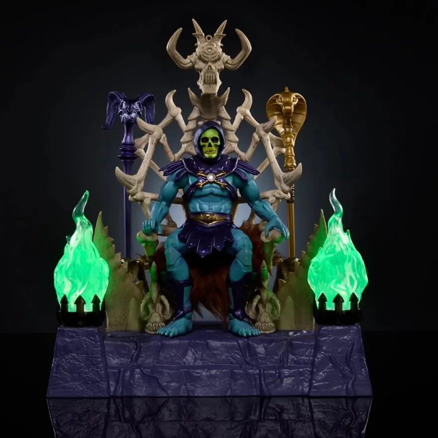 Masters of the Universe Masterverse Skeletor and Havoc Throne Actionfiguren-Set - Fan Channel Exclus