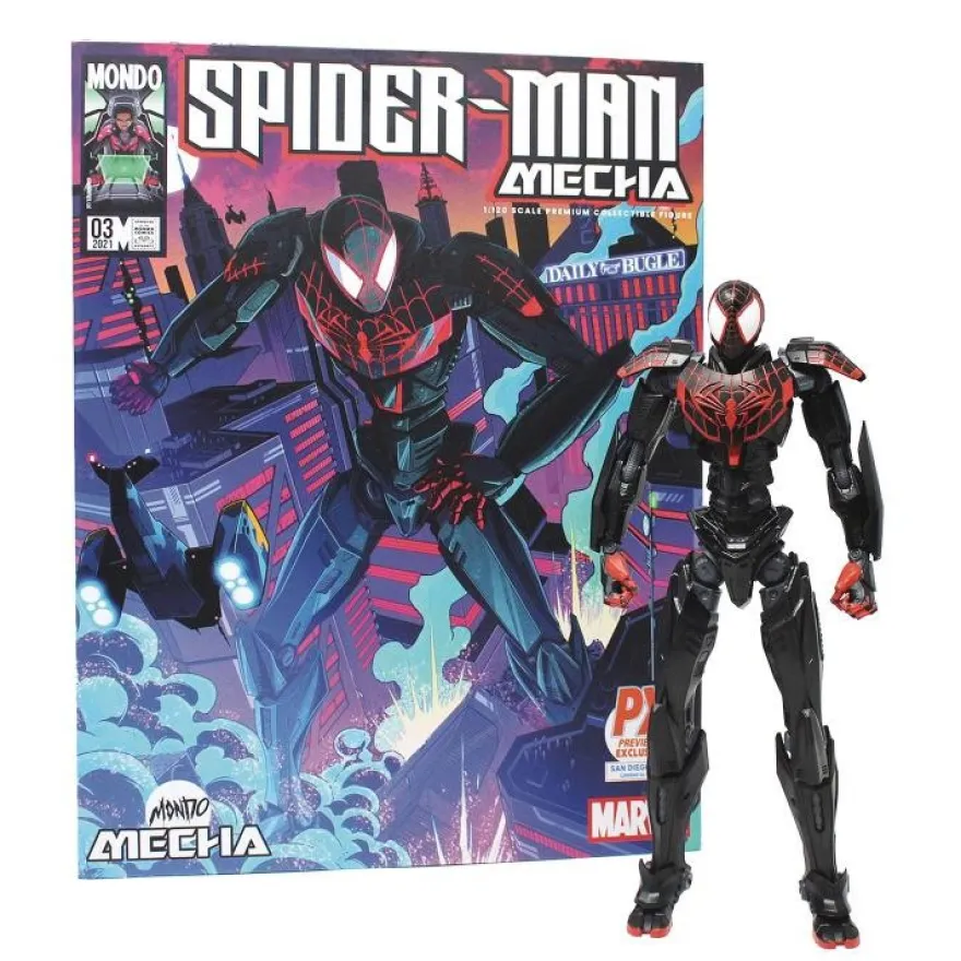 Mecha Marvel Actionfigur Spider-Man Miles Morales (SDCC 2021)