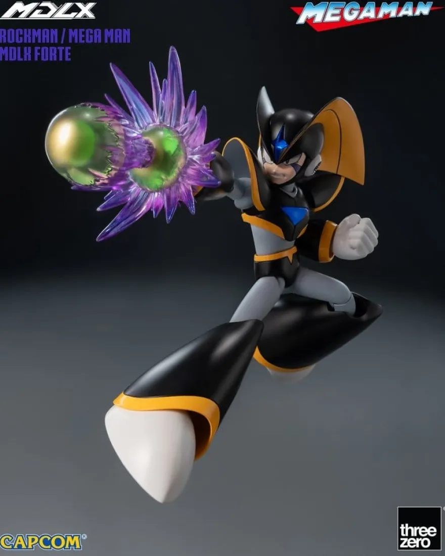 Mega Man MDLX Actionfigur Rockman / Mega Man Forte 10 cm