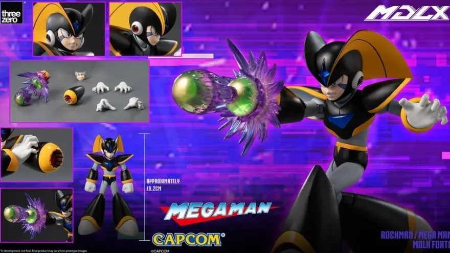 Mega Man MDLX Actionfigur Rockman / Mega Man Forte 10 cm