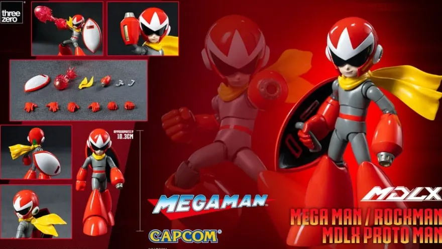 Mega Man MDLX Actionfigur Rockman / Mega Man Proto Man 10 cm