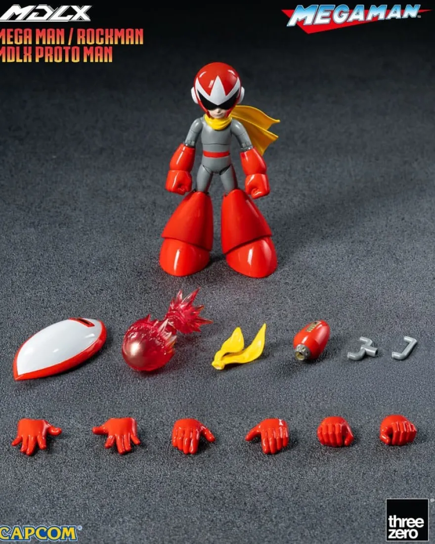 Mega Man MDLX Actionfigur Rockman / Mega Man Proto Man 10 cm