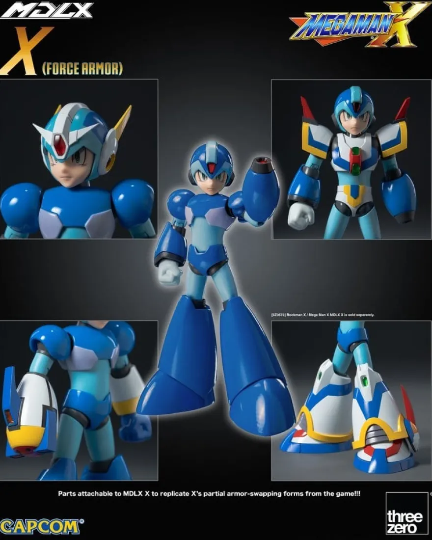 Mega Man X MDLX Actionfigur Rockman / Mega Man Force Armor 12 cm