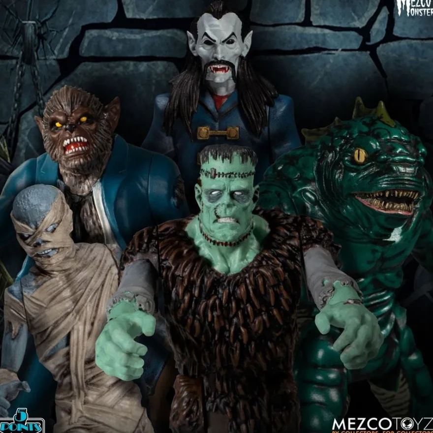 Mezco's Monsters '5 Points' Actionfiguren Tower of Fear Deluxe Box-Set