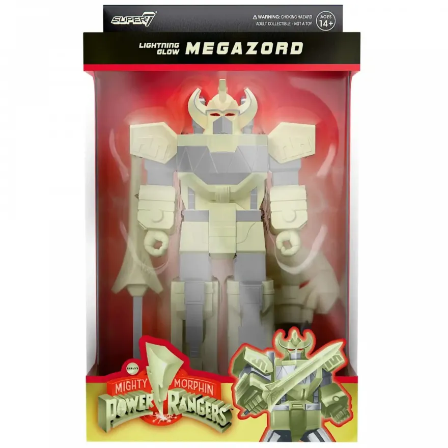 Mighty Morphin Power Rangers ReAction Actionfigur Megazord (Lightning Glow)