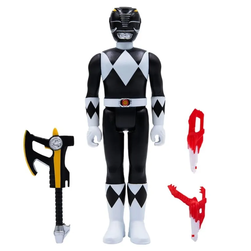 Mighty Morphin' Power Rangers ReAction Actionfigur Black Ranger