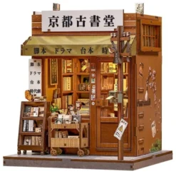 Miniature House Model Kit Antique Bookery of Kyoto 18 x 15 cm