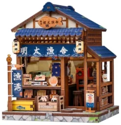 Miniature House Model Kit Fukuoka Mentaiko Kitchen 11 x 9 cm