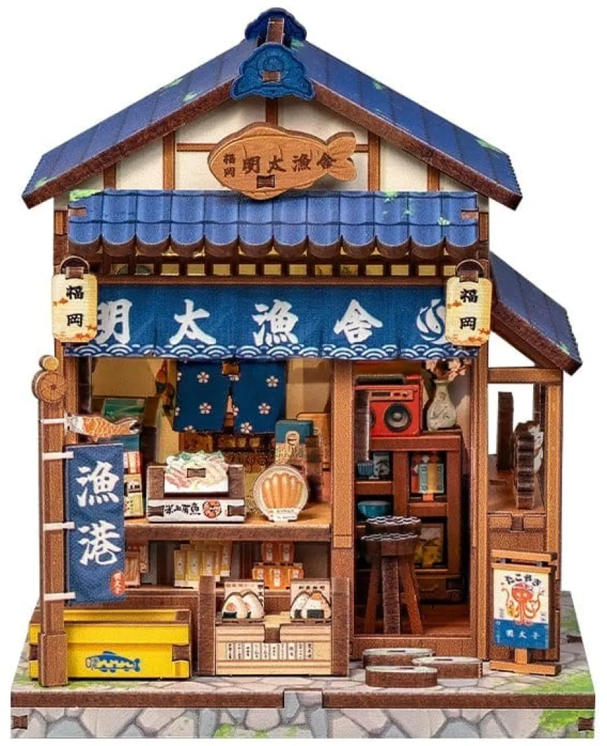 Miniature House Model Kit Fukuoka Mentaiko Kitchen 11 x 9 cm