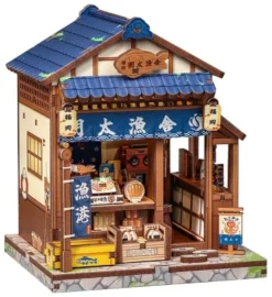 Miniature House Model Kit Fukuoka Mentaiko Kitchen 11 x 9 cm