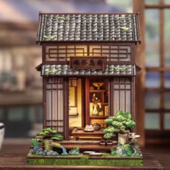 Miniature House Model Kit Kirishima Cha-an 19 x 14 cm