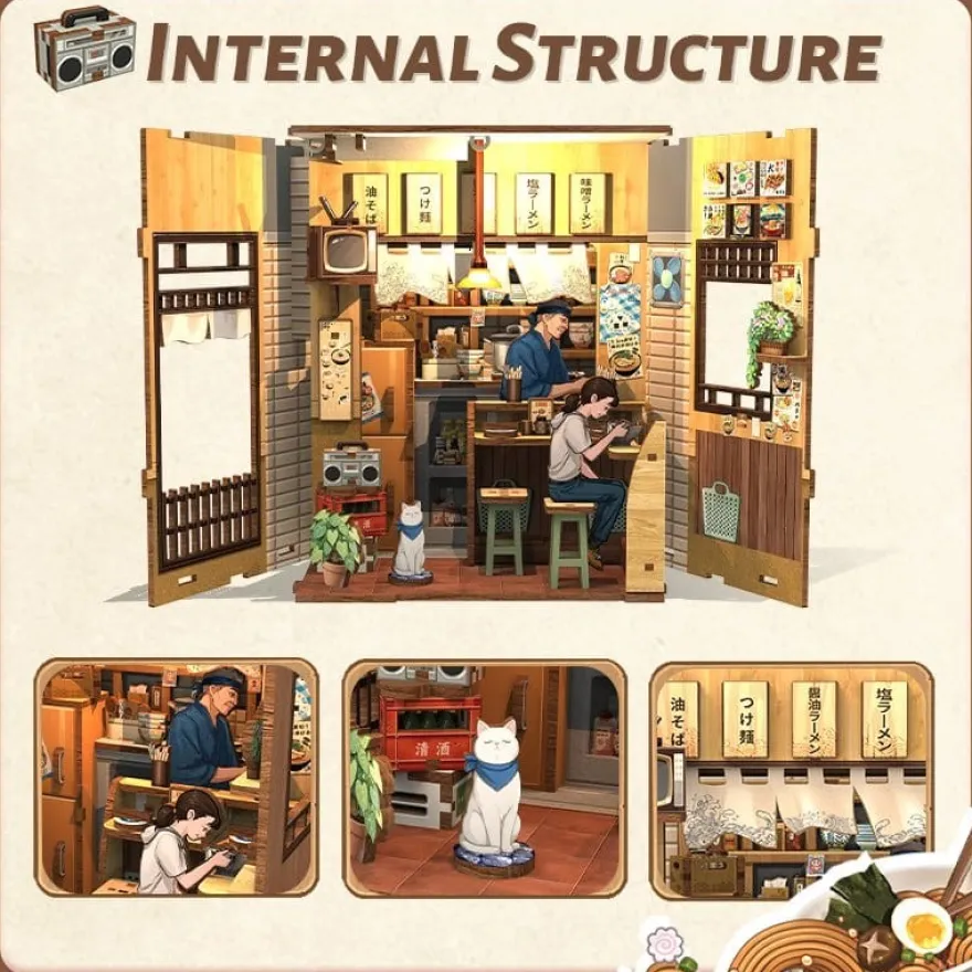 Miniature House Model Kit Oishii Kyoto 22 x 13 cm