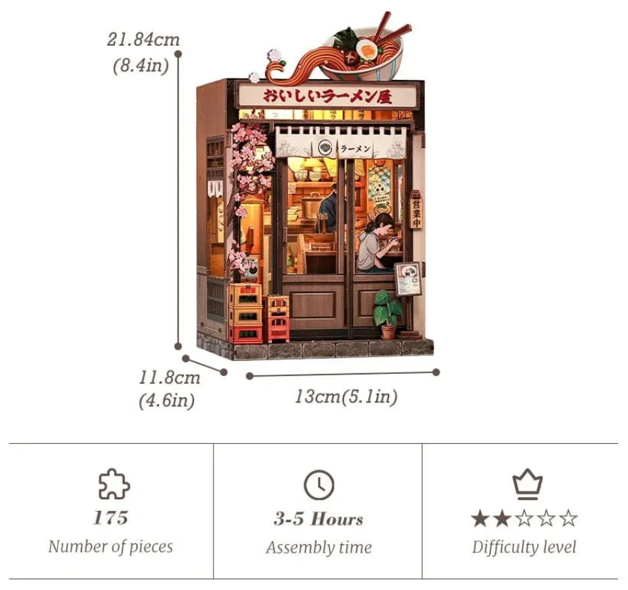 Miniature House Model Kit Oishii Kyoto 22 x 13 cm