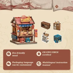 Miniature House Model Kit Osaka Takoyaki 12 x 9 cm