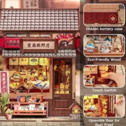 Miniature House Model Kit Tsukino Eogi-dou 19 x 14 cm