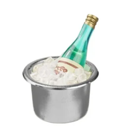 Miniatur Sektkühler mit Flasche - 3,5 cm