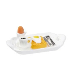 Mini Tablett mit Frühstücksgedeck - 7-teilig