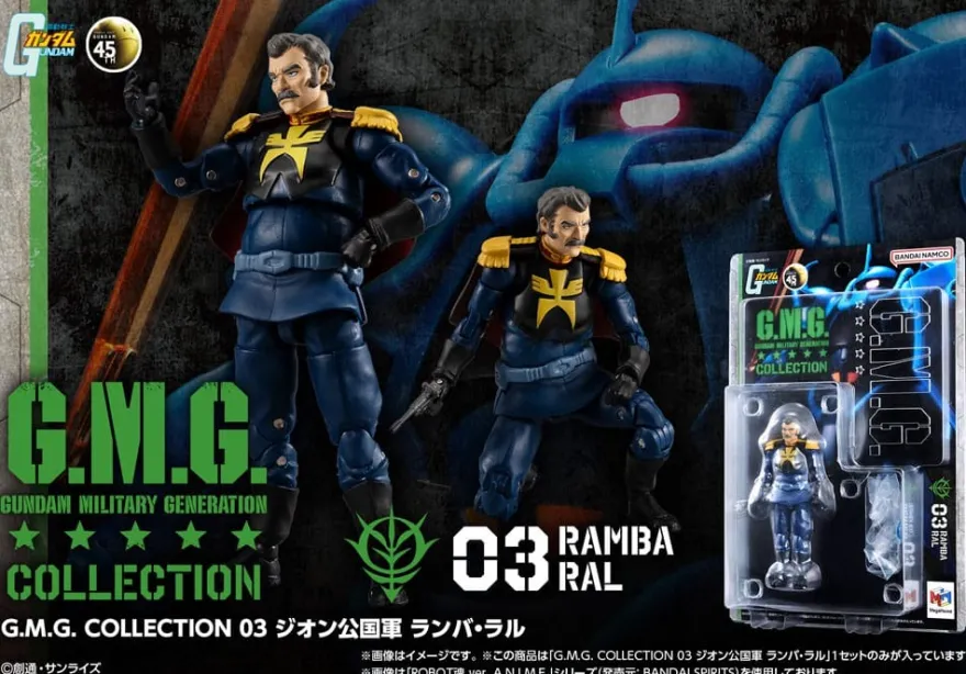 Mobile Suit Gundam G.M.G. Collection 03 Actionfigur Principality of Zeon Ramba Ral 10 cm