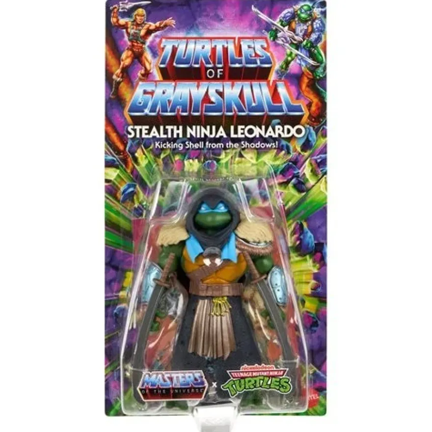MOTU Origins Turtles of Grayskull Wave 4 Stealth Ninja Leonardo Actionfigur