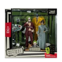 Movie Maniacs Beetlejuice Beetlejuice 15 cm Scale Posed Figure 4-Pack