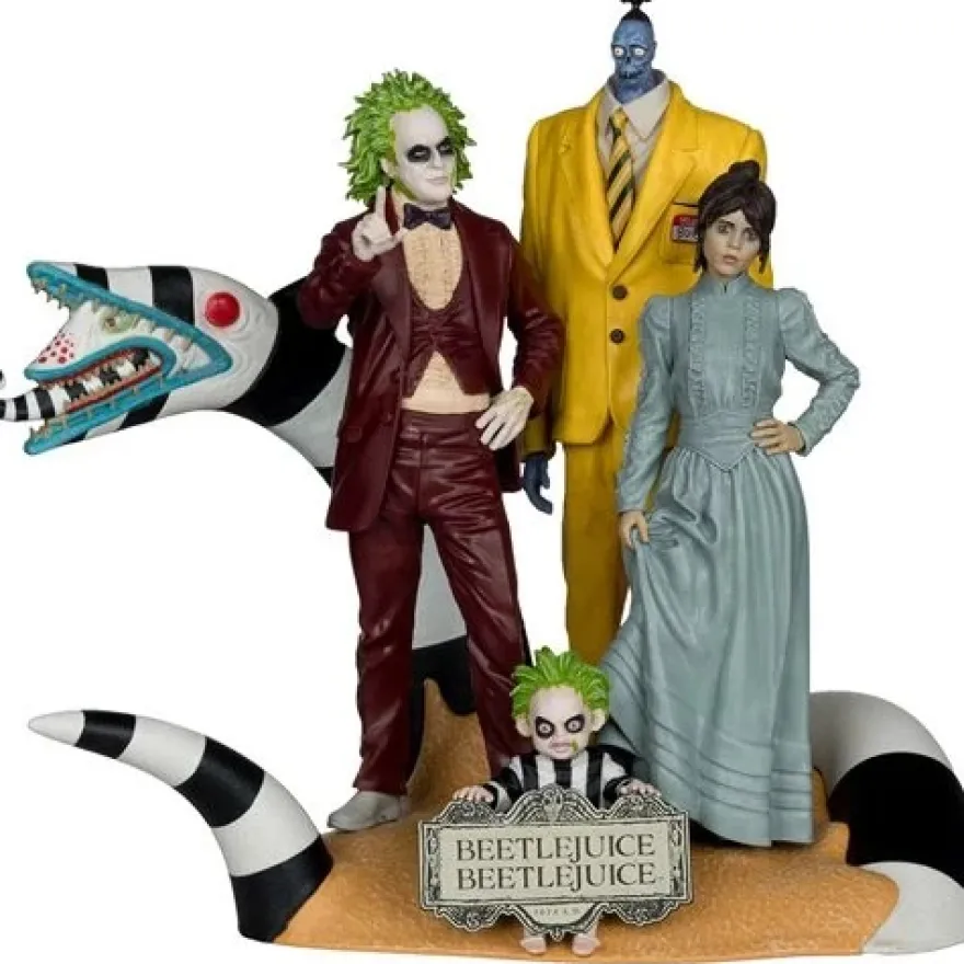 Movie Maniacs Beetlejuice Beetlejuice 15 cm Scale Posed Figure 4-Pack