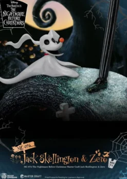 Nightmare before Christmas Master Craft Statue Jack Skellington & Zero 39 cm