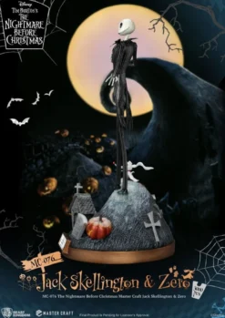Nightmare before Christmas Master Craft Statue Jack Skellington & Zero 39 cm