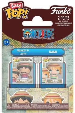 One Piece POP! Vinyl Figuren 2er-Pack Monkey D. Luffy & Nami 2 cm